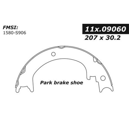 Centric Parts Centric Brake Shoes, 111.09060 111.09060